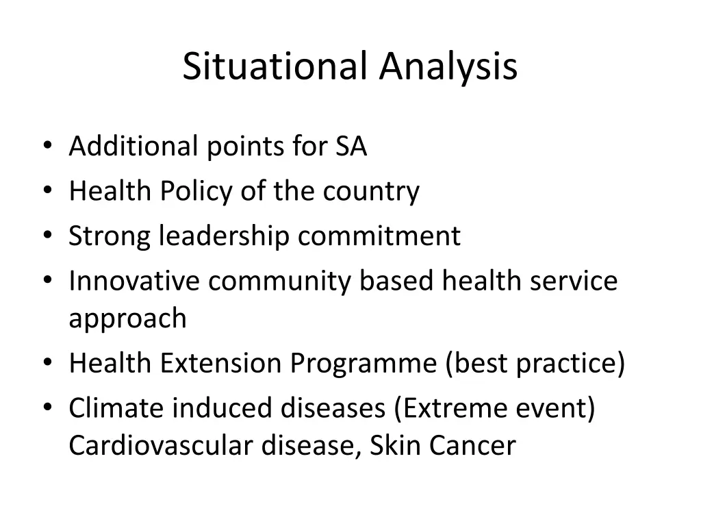 situational analysis 3