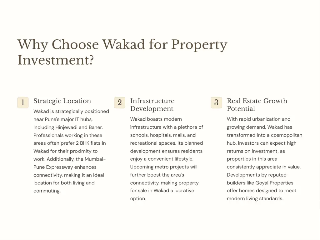 why choose wakad for property investment
