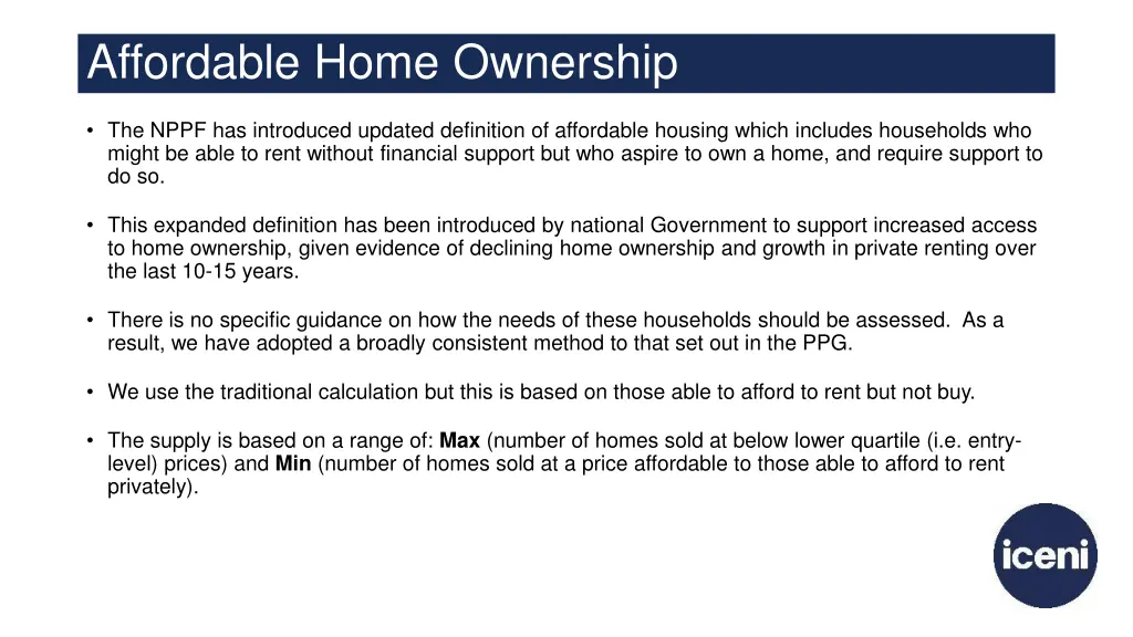 affordable home ownership