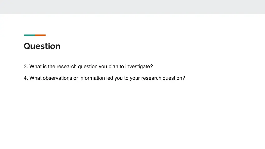 question