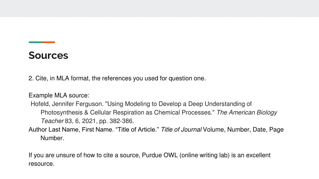 sources