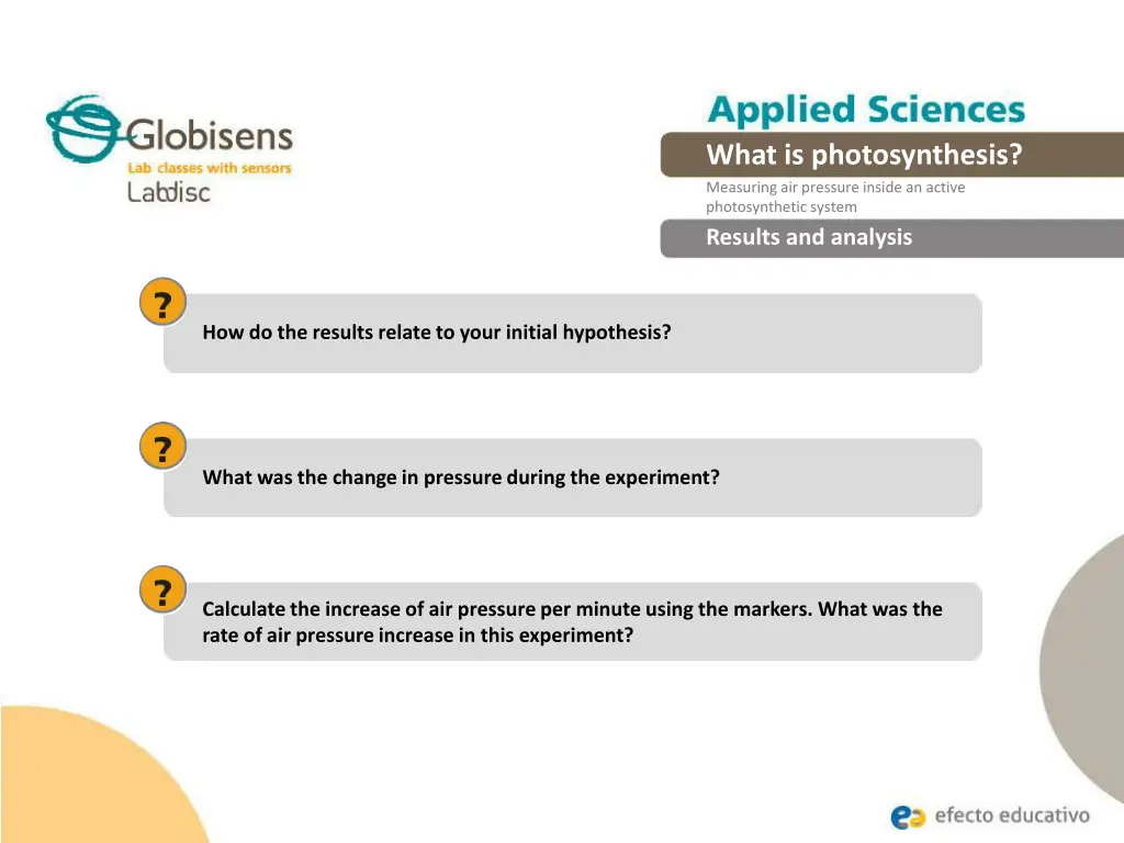 what is photosynthesis measuring air pressure 17