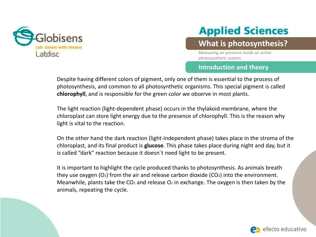 what is photosynthesis measuring air pressure 6