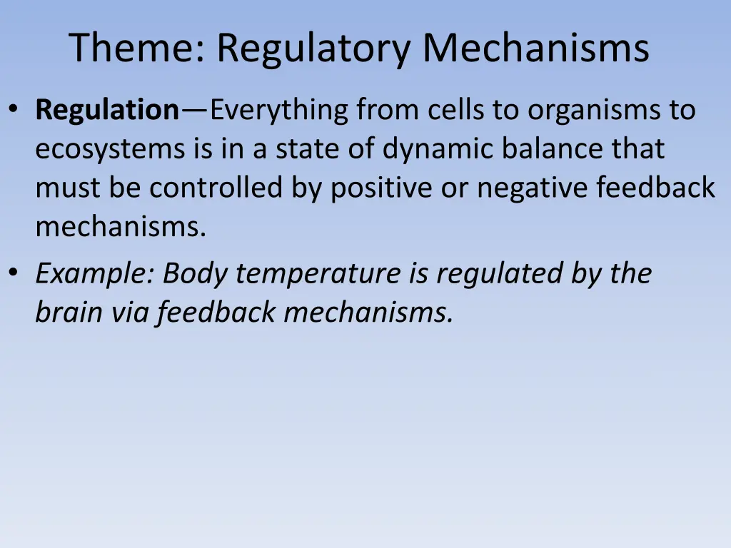 theme regulatory mechanisms