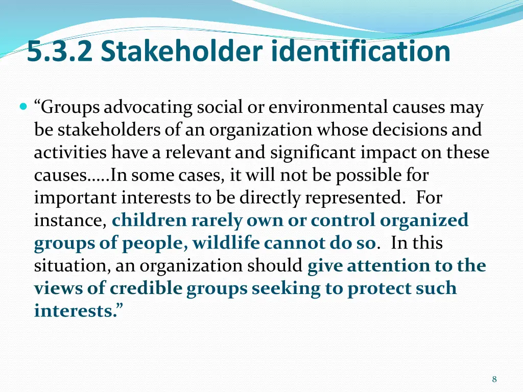 5 3 2 stakeholder identification