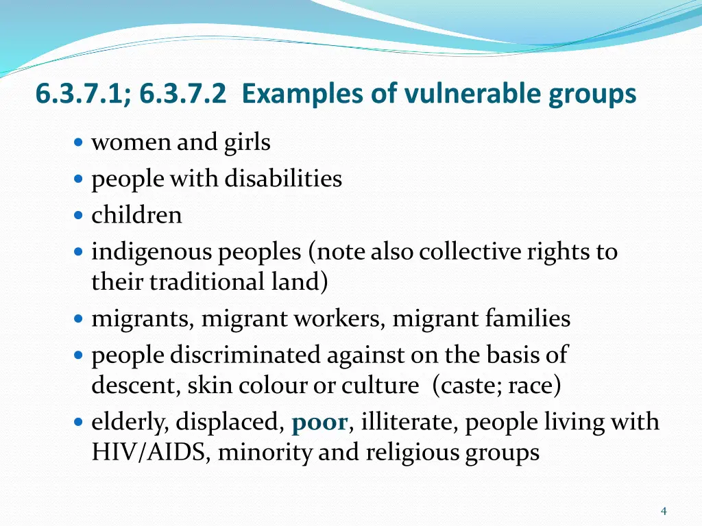 6 3 7 1 6 3 7 2 examples of vulnerable groups