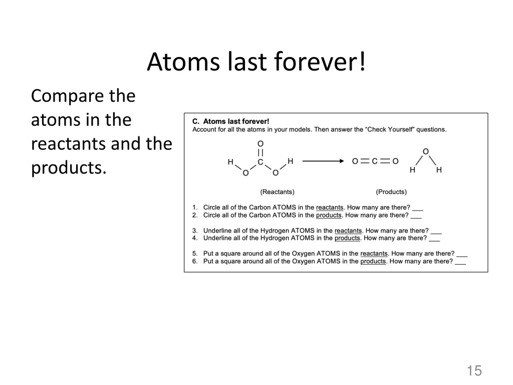 atoms last forever
