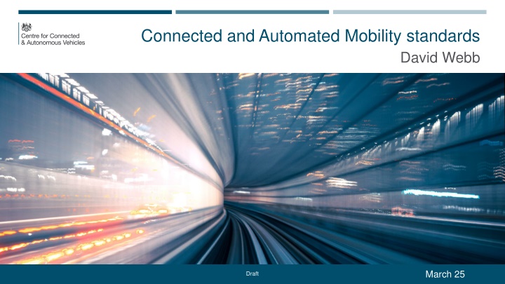 connected and automated mobility standards