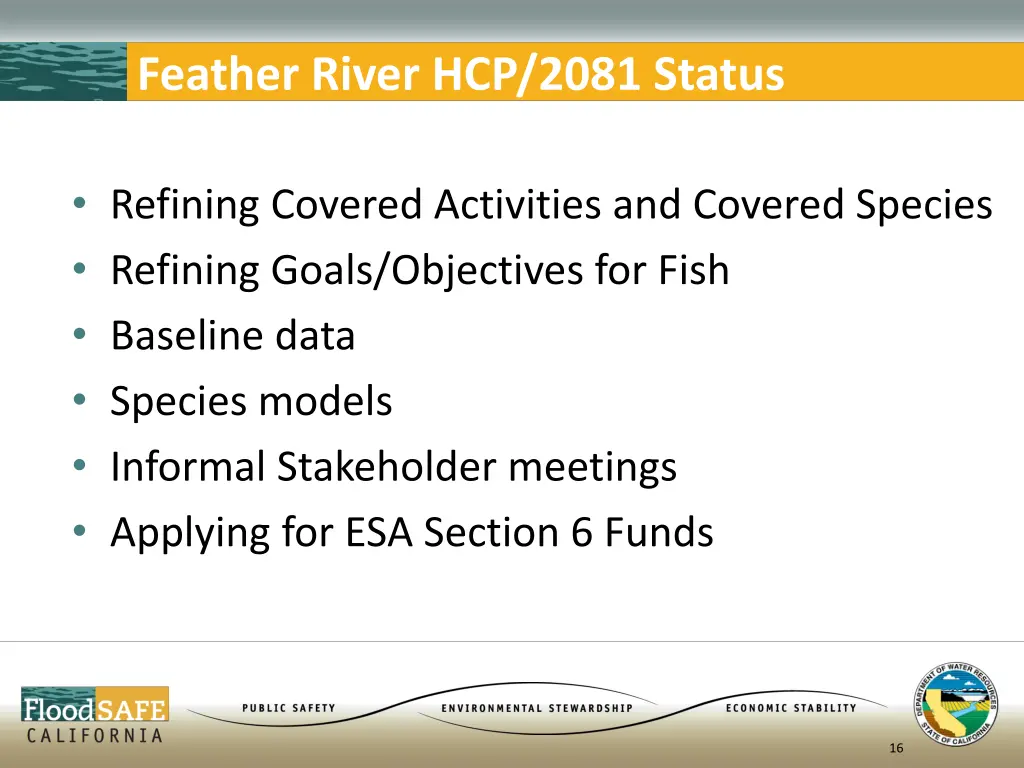 feather river hcp 2081 status 1