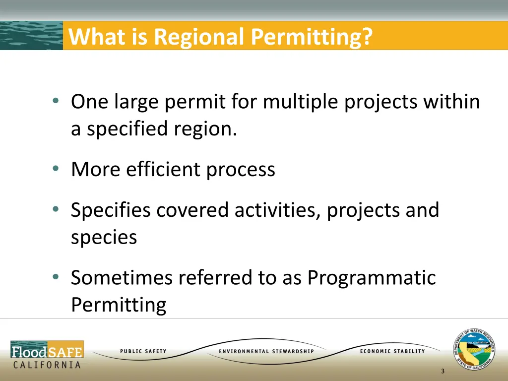 what is regional permitting