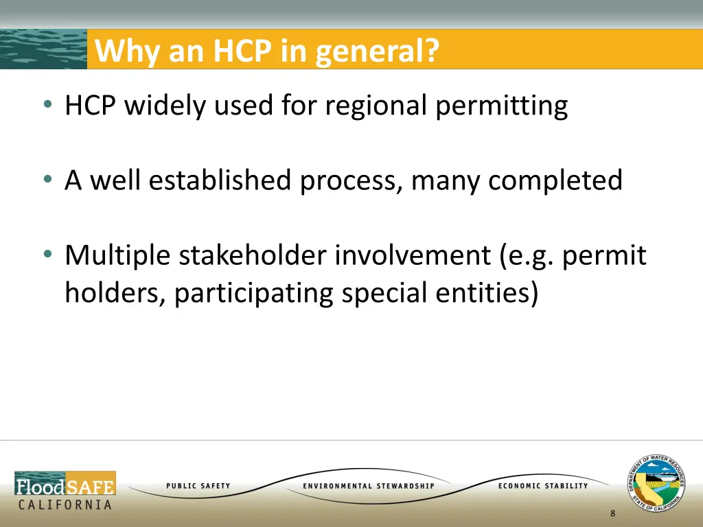 why an hcp in general