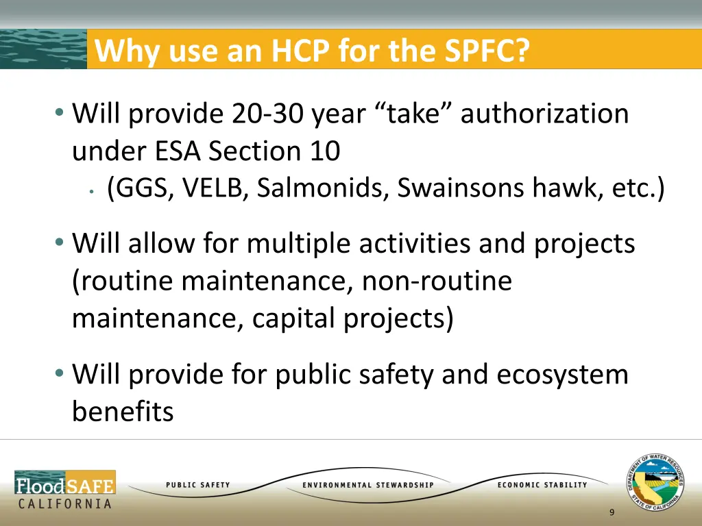 why use an hcp for the spfc