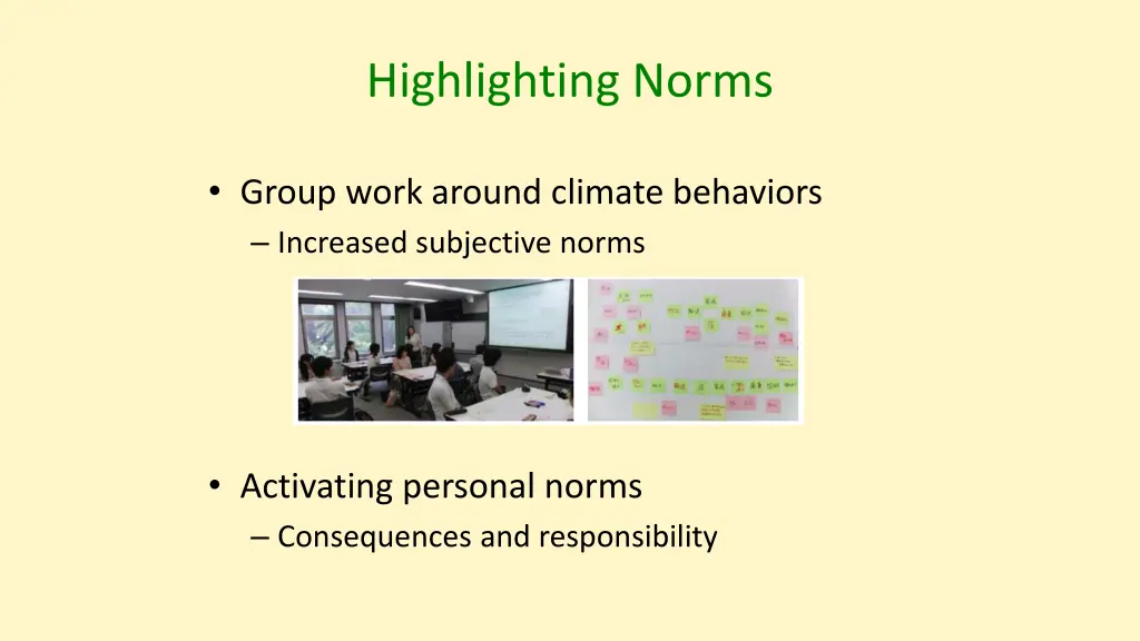 highlighting norms