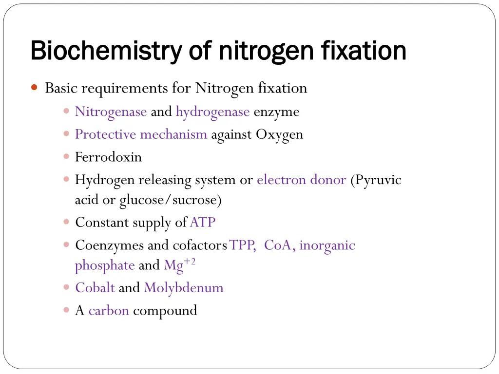biochemistry of nitrogen fixation biochemistry