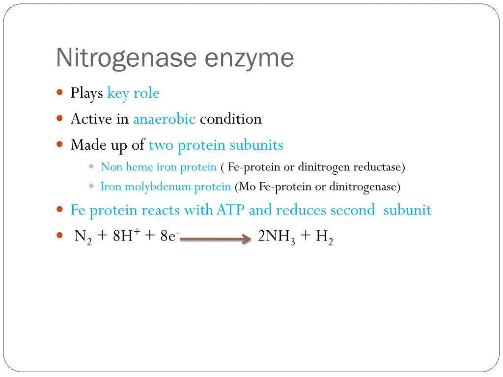 nitrogenase enzyme