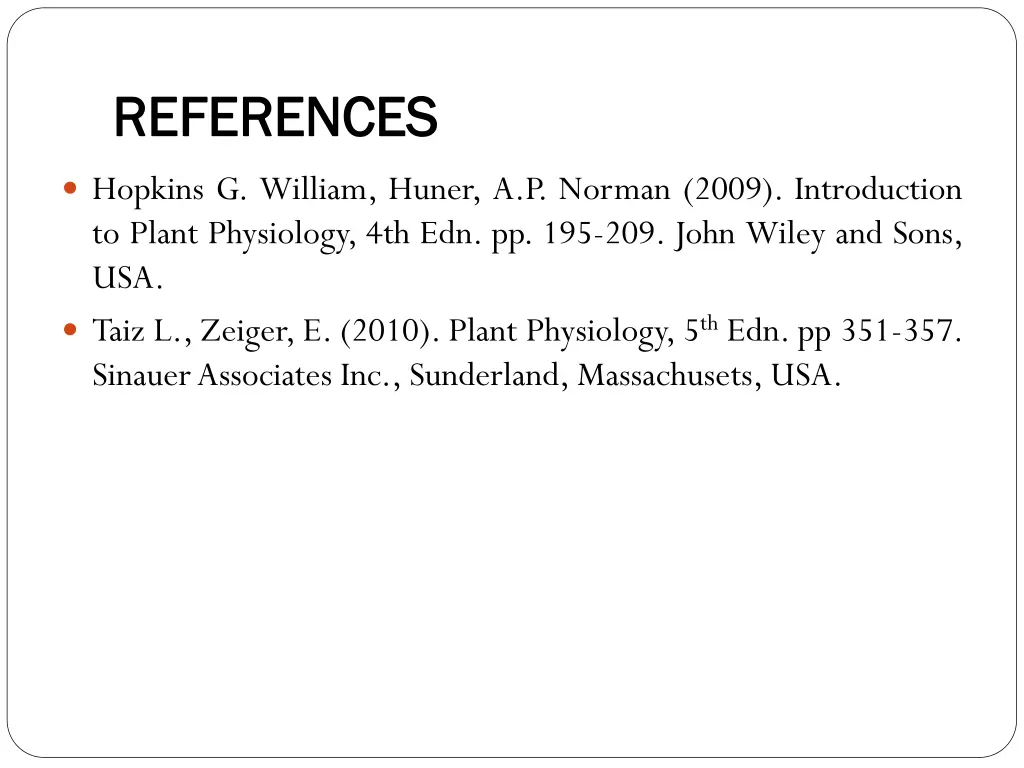 references references