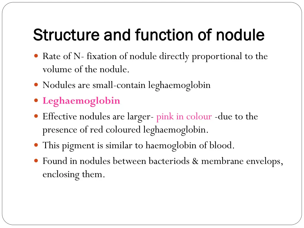 structure and function of nodule structure