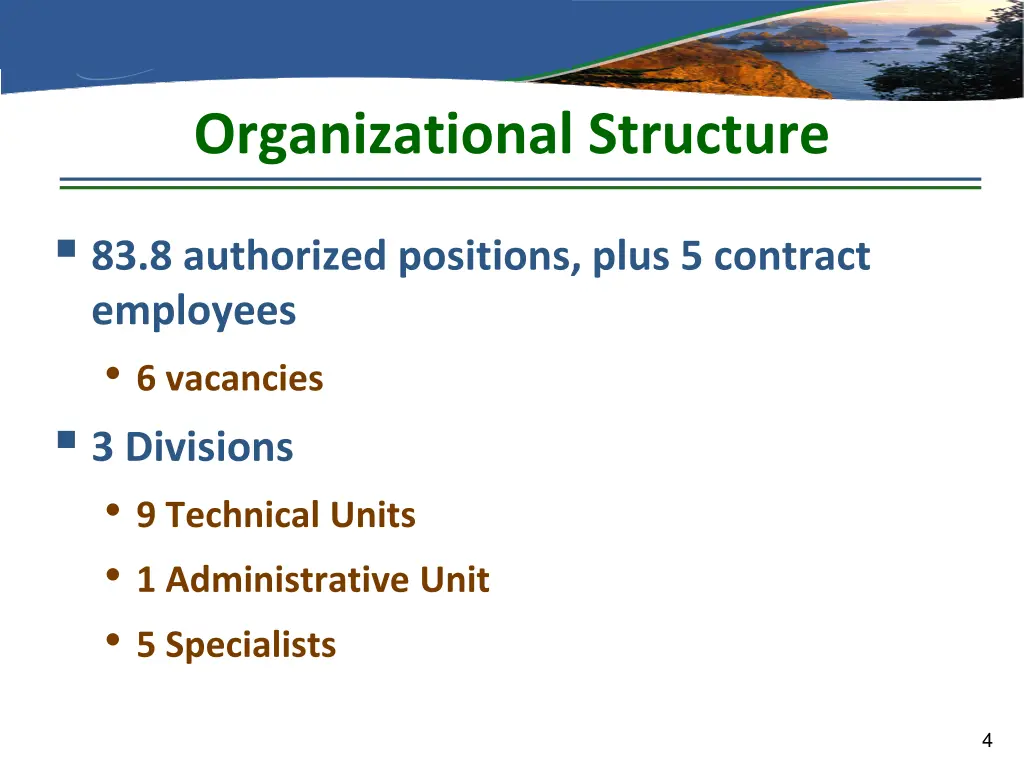 organizational structure