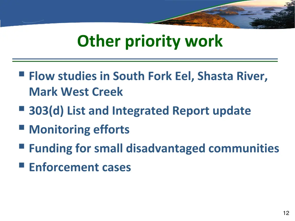 other priority work