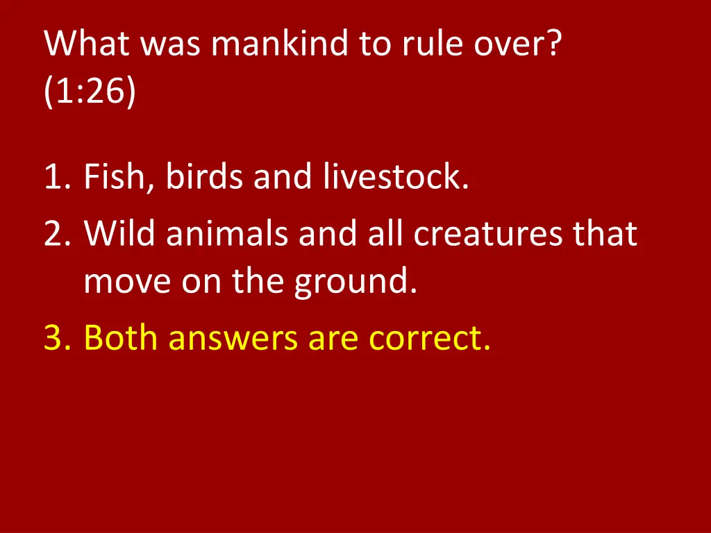what was mankind to rule over 1 26 1