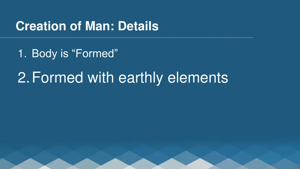 creation of man details 1