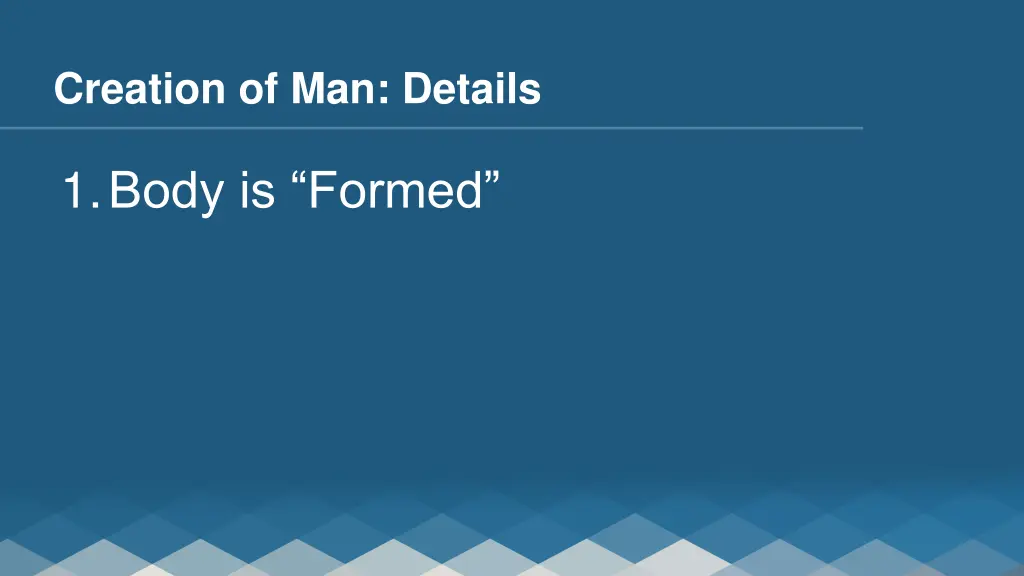 creation of man details