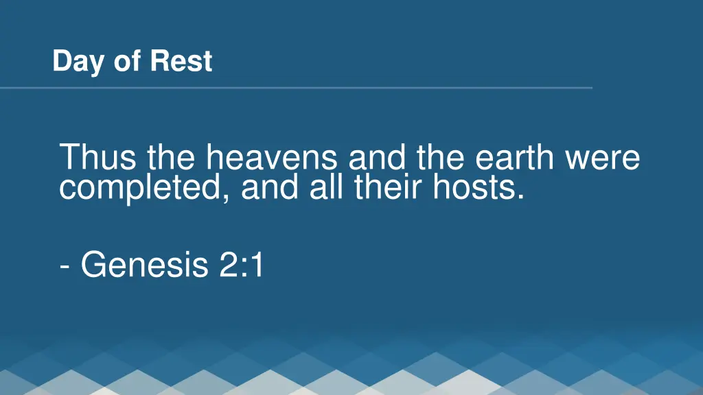 day of rest
