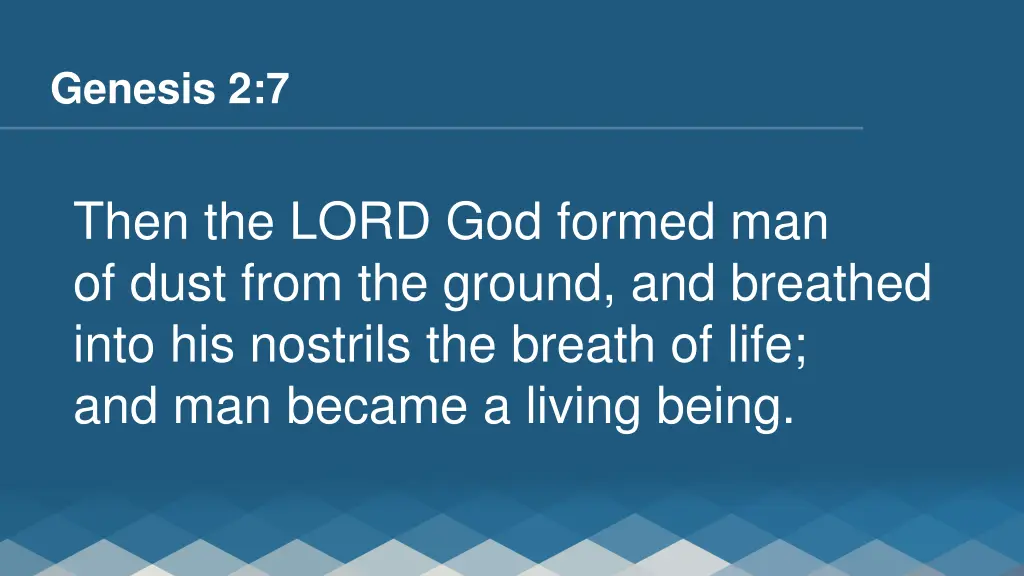 genesis 2 7