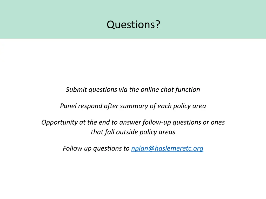questions