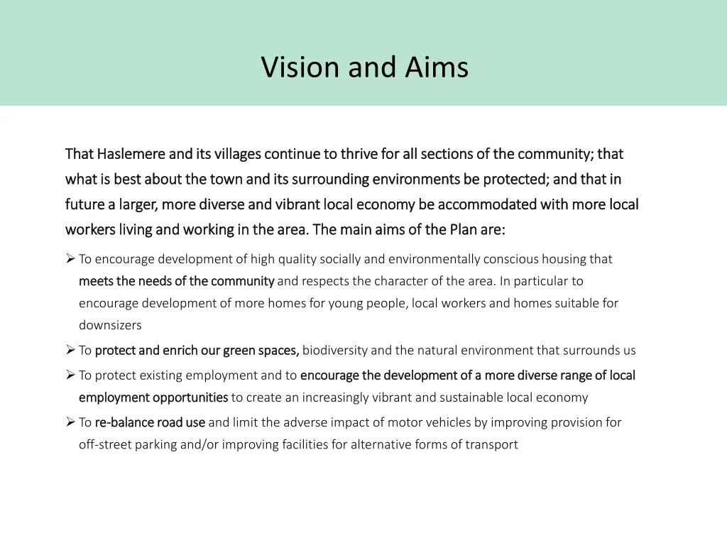 vision and aims