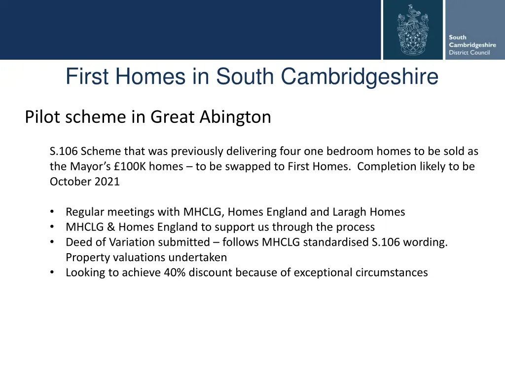 first homes in south cambridgeshire