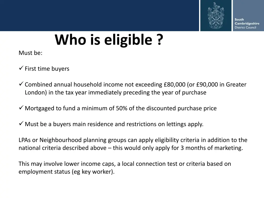 who is eligible