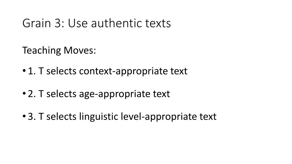 grain 3 use authentic texts