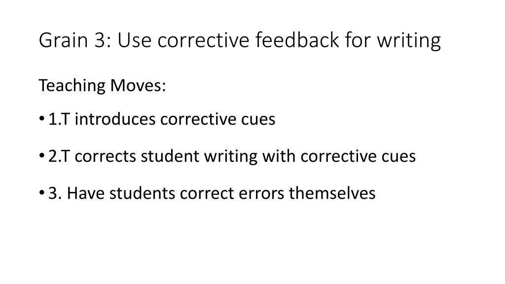 grain 3 use corrective feedback for writing