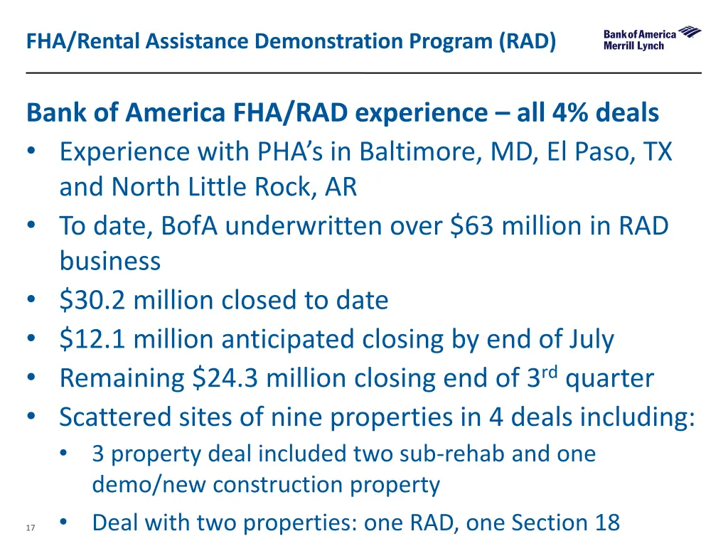 fha rental assistance demonstration program rad 3