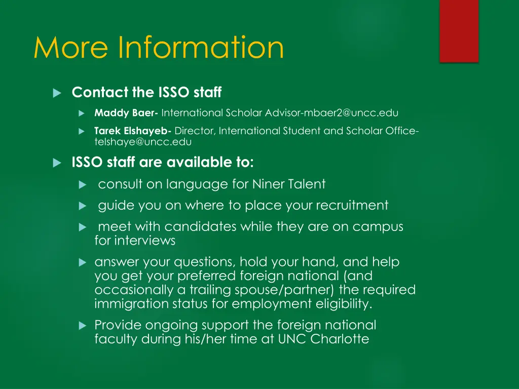 more information