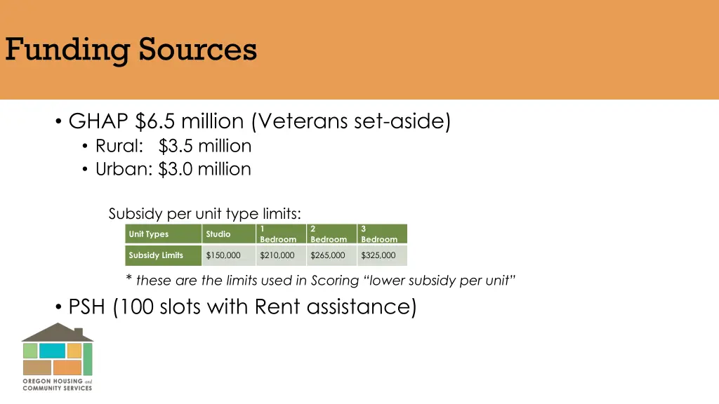 funding sources