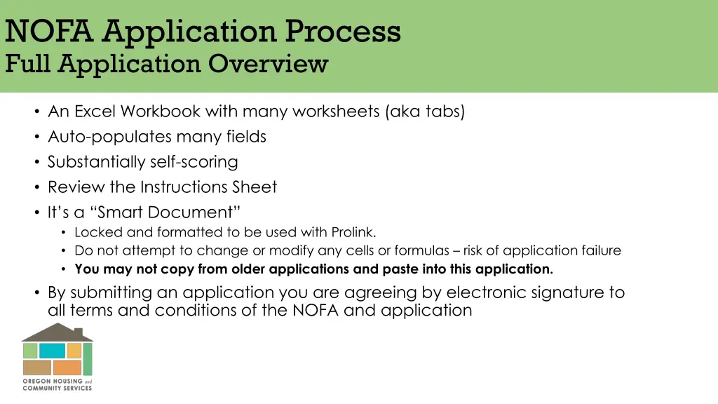 nofa application process full application overview