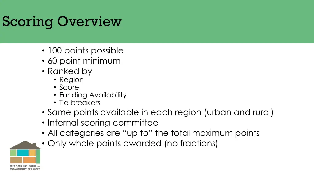 scoring overview