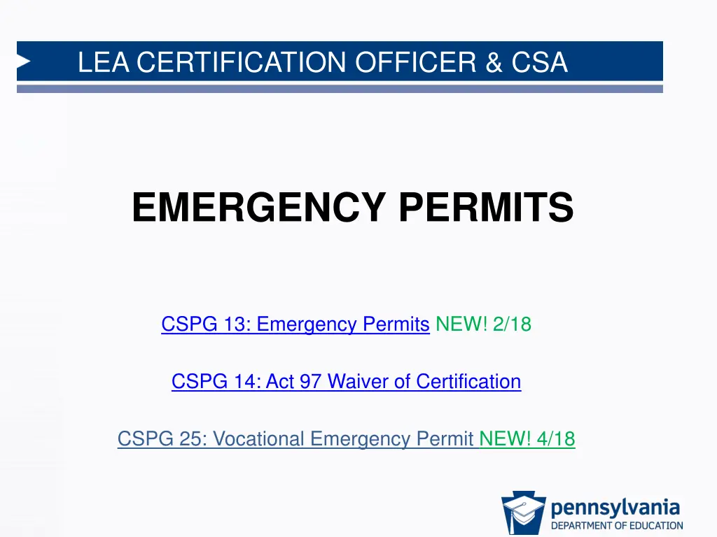 lea certification officer csa 1