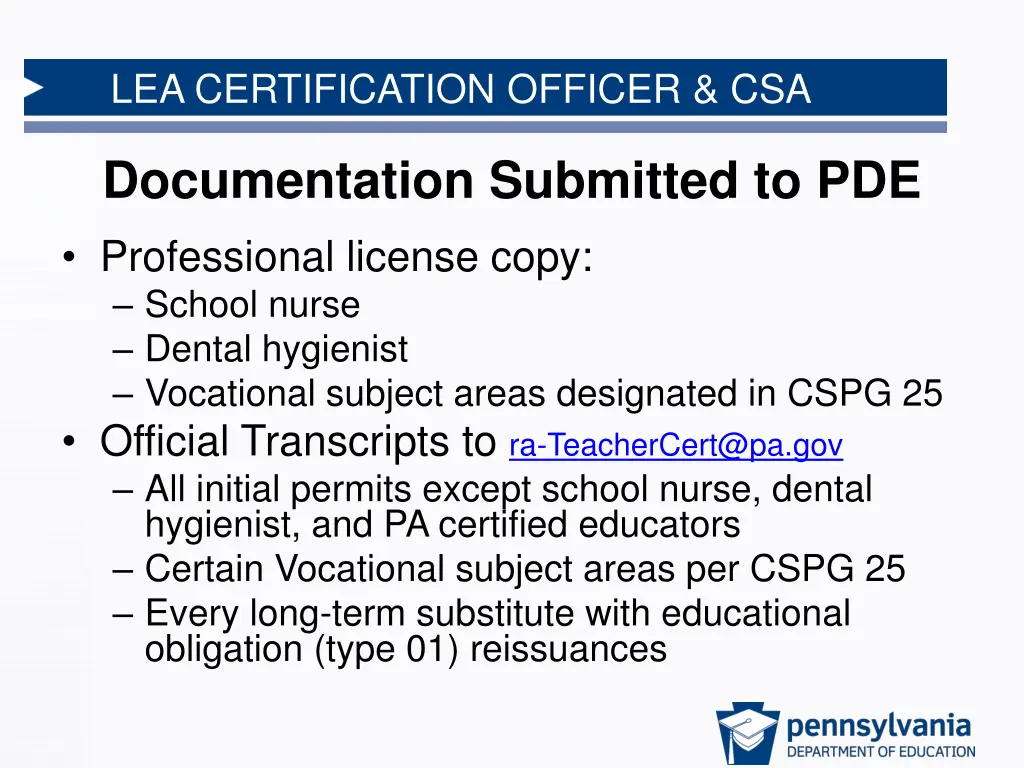 lea certification officer csa 3