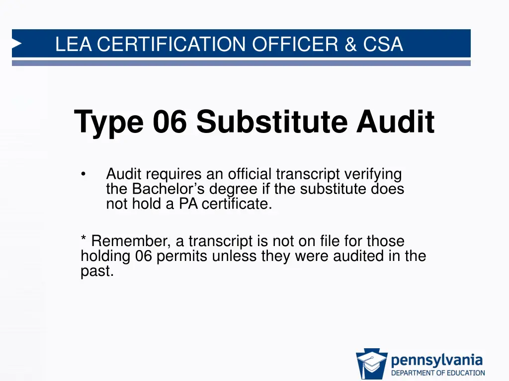 lea certification officer csa 9