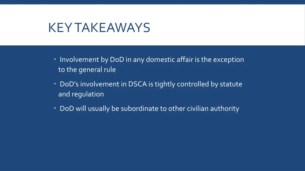 key takeaways