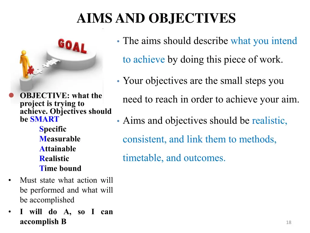 aims and objectives