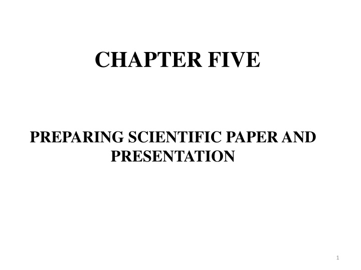 chapter five