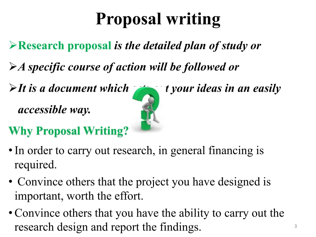 proposal writing