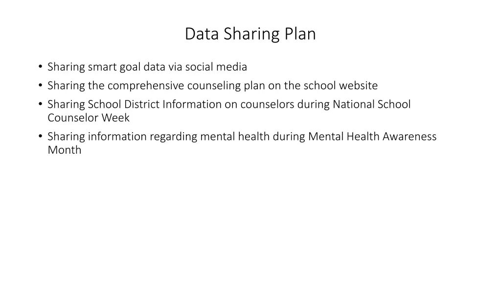 data sharing plan