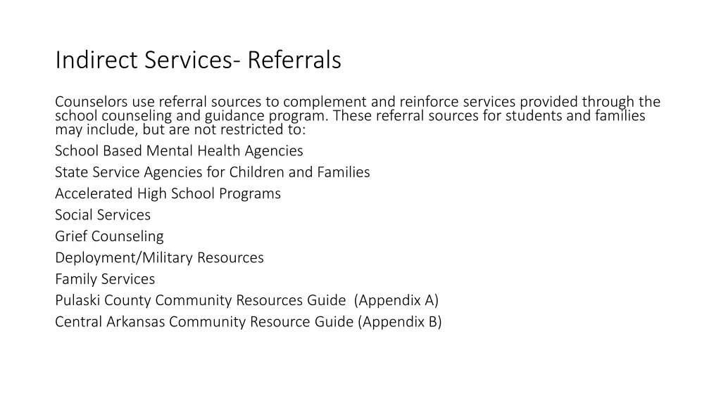 indirect services referrals 1