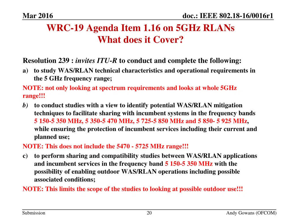 3 future studies in 5ghz 2