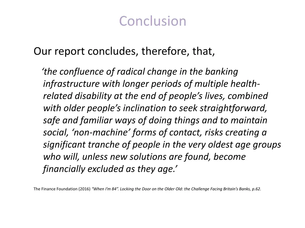 conclusion